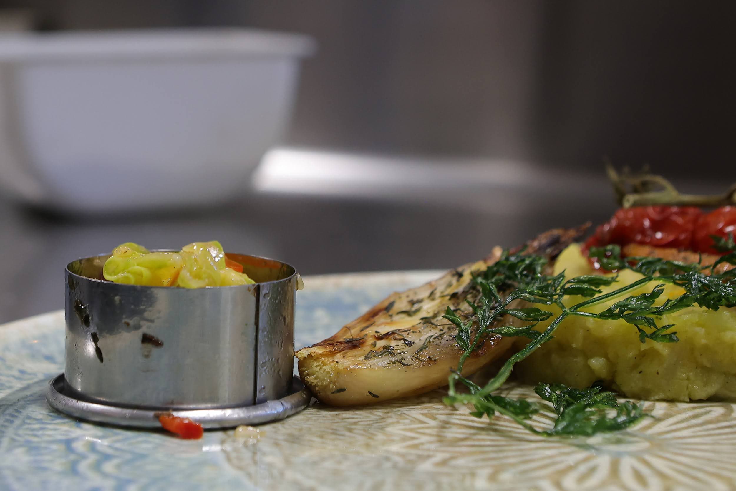 Dorade à 56° à l'arête